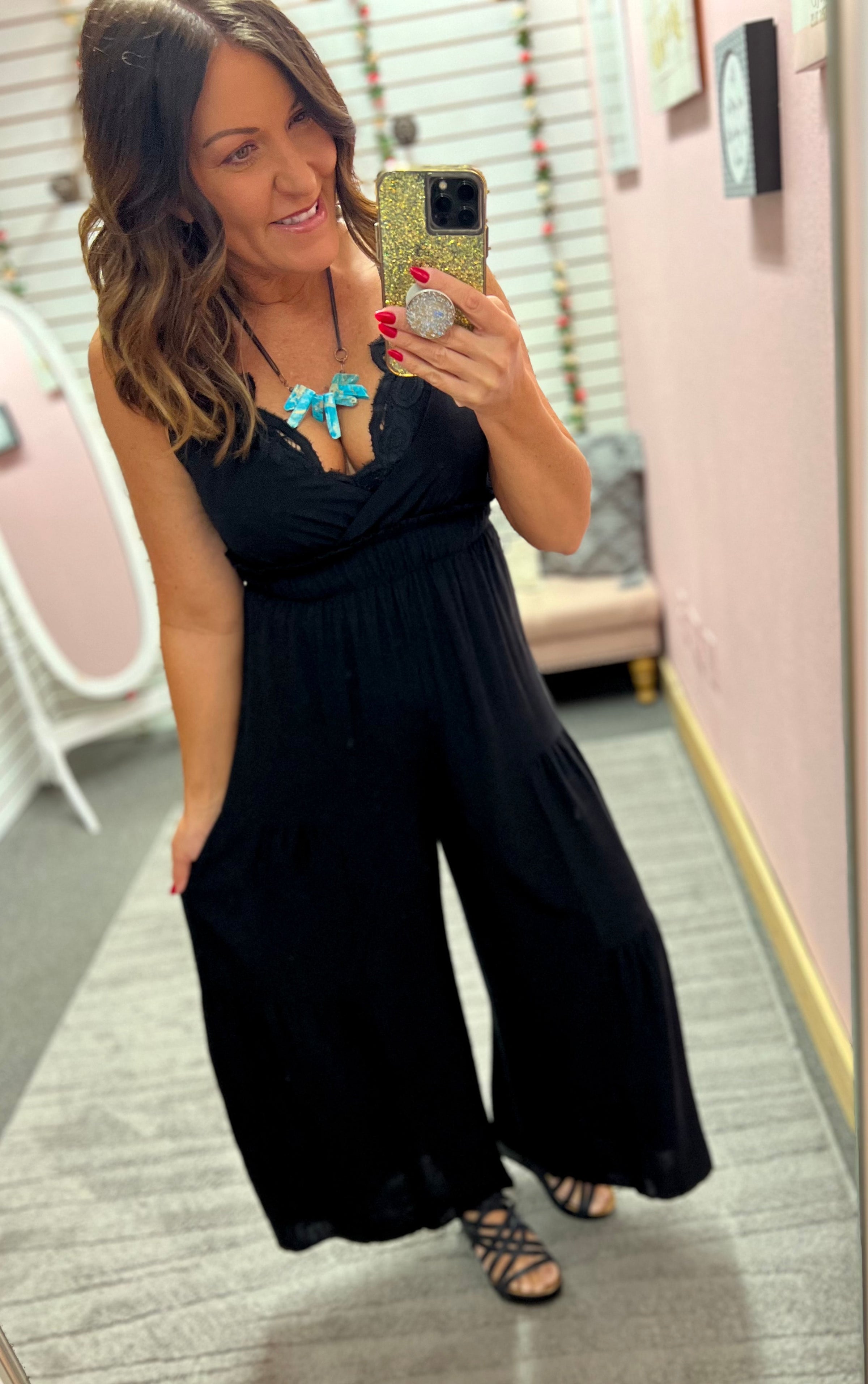 Black Wide Leg Jumpsuit